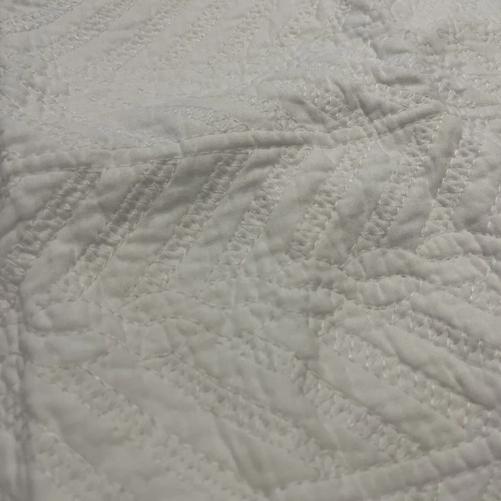 Chaps Ralph Lauren Euro Sham Brompton‎ Hall White Cotton Quilted Pillow Sham